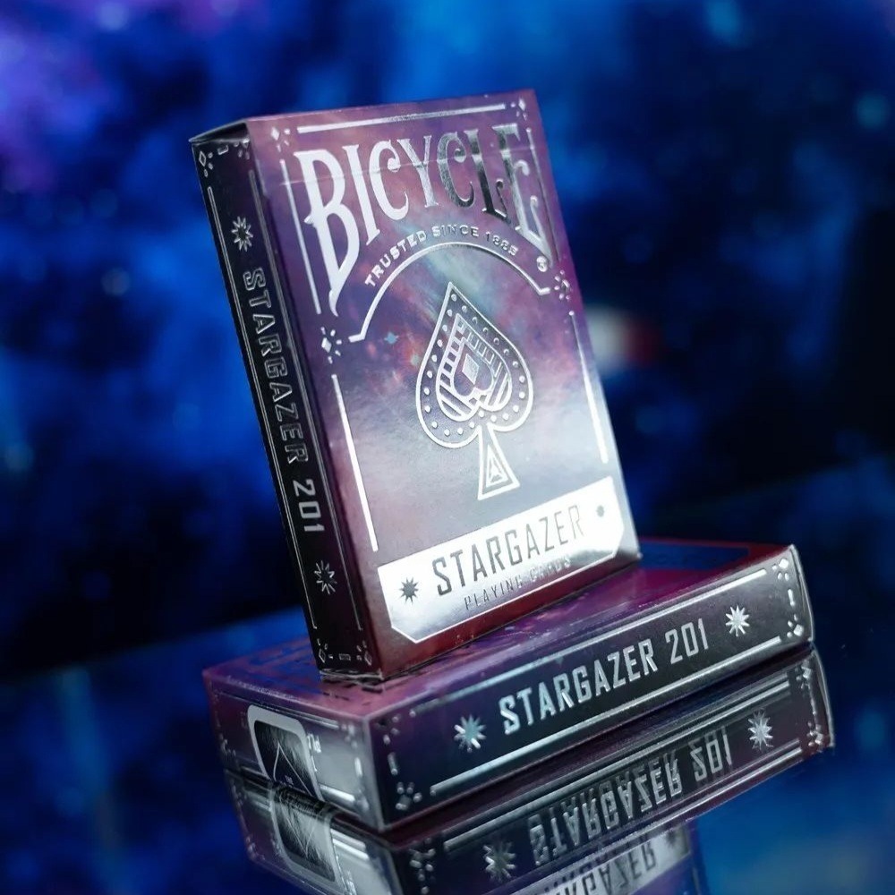 【千葉撲克】現貨 Bicycle 觀星者201 撲克牌 第二代 stargazer 201 單車牌 花切練習收藏牌 星空-細節圖2