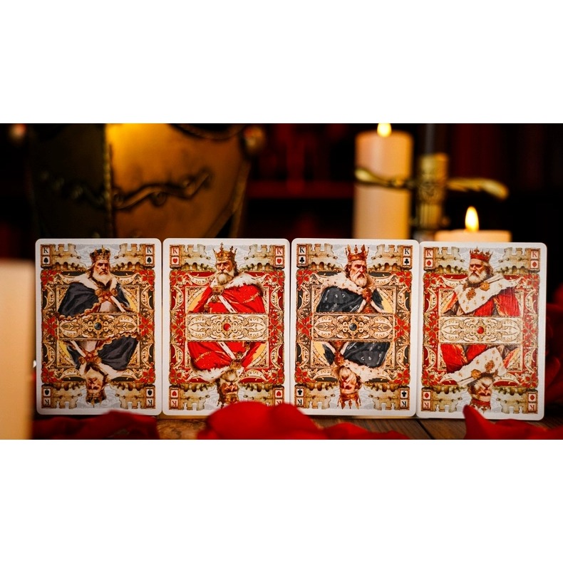 【千葉撲克】現貨 城堡 撲克牌 騎士復古撲克牌 Tcc fashion系列 花切撲克牌 練習牌 收藏牌 魔術道具 騎士-細節圖5