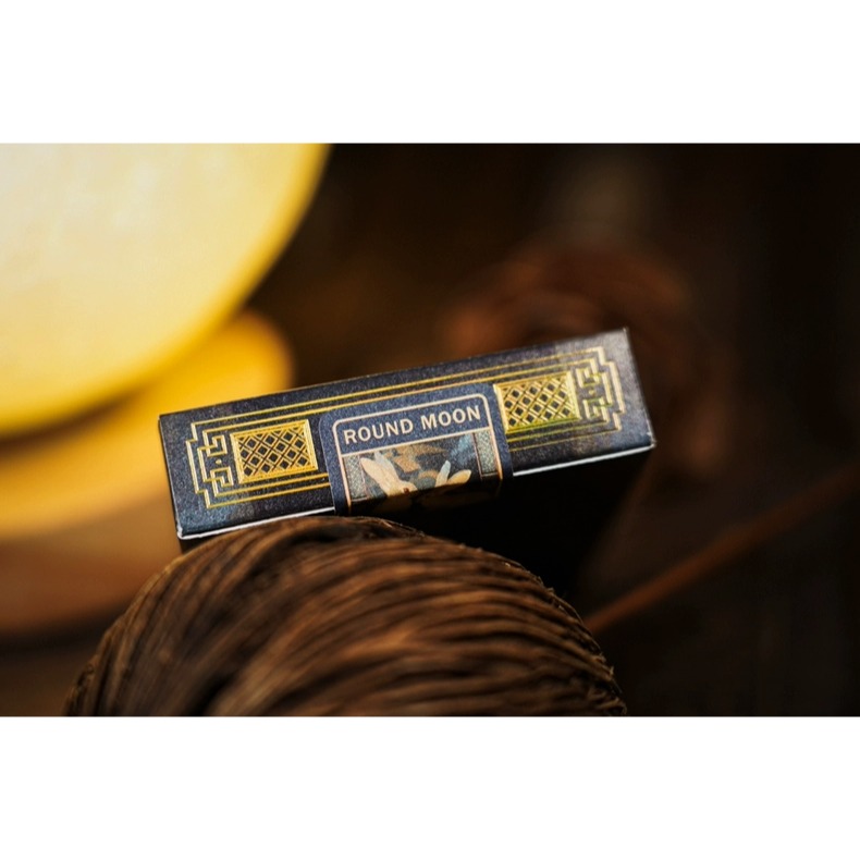 【千葉撲克】現貨 嬋娟 中秋節 浮雕燙金 撲克牌 月亮 tcc 花切撲克牌 練習牌 收藏牌 uspcc 渡邊燙金-細節圖3