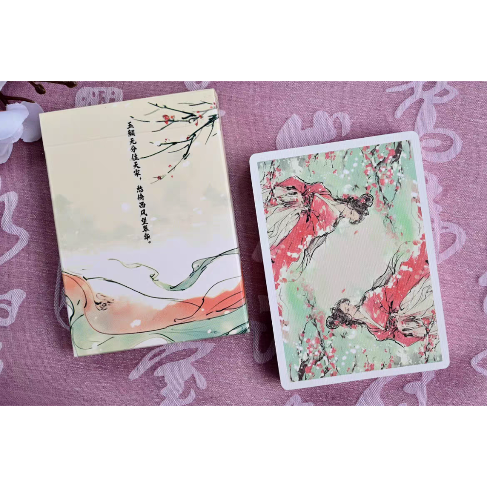 【千葉撲克】現貨 古典 四大美女 撲克牌 西施 楊貴妃 貂蟬 王昭君 古風 美女撲克牌 花切魔術收藏牌 uspcc 禮物-細節圖4