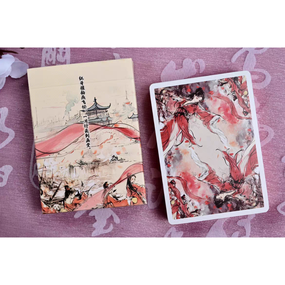 【千葉撲克】現貨 古典 四大美女 撲克牌 西施 楊貴妃 貂蟬 王昭君 古風 美女撲克牌 花切魔術收藏牌 uspcc 禮物-細節圖2