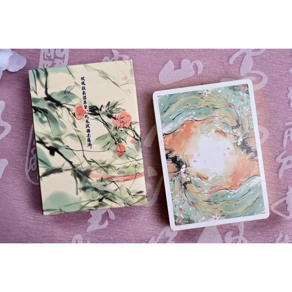 【千葉撲克】現貨 古典 四大美女 撲克牌 西施 楊貴妃 貂蟬 王昭君 古風 美女撲克牌 花切魔術收藏牌 uspcc 禮物-細節圖3