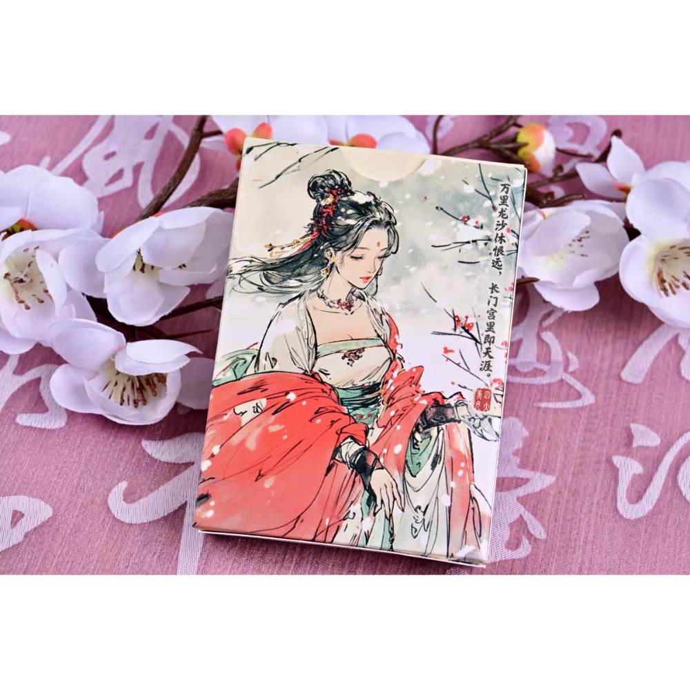 【千葉撲克】現貨 古典 四大美女 撲克牌 西施 楊貴妃 貂蟬 王昭君 古風 美女撲克牌 花切魔術收藏牌 uspcc 禮物-規格圖11