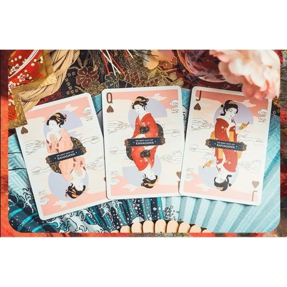 【千葉撲克】現貨 浮世繪 v3 限量2500 撲克牌 花切牌 魔術 收藏牌 紙牌 uspcc 花切專用 禮物 日本 古風-細節圖5