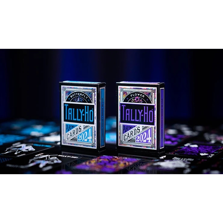 【千葉撲克】現貨 Tally-ho 蝶戀花 撲克牌 蝴蝶 花紫色 藍色 花切撲克牌 uspcc 收藏牌 練習牌 魔術-細節圖5