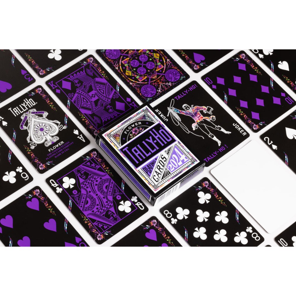 【千葉撲克】現貨 Tally-ho 蝶戀花 撲克牌 蝴蝶 花紫色 藍色 花切撲克牌 uspcc 收藏牌 練習牌 魔術-細節圖7