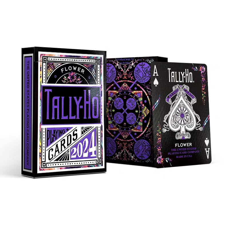 【千葉撲克】現貨 Tally ho 蝶戀花 撲克牌 蝴蝶 花紫色 藍色 花切撲克牌 uspcc 收藏牌 練習牌 魔術-規格圖10