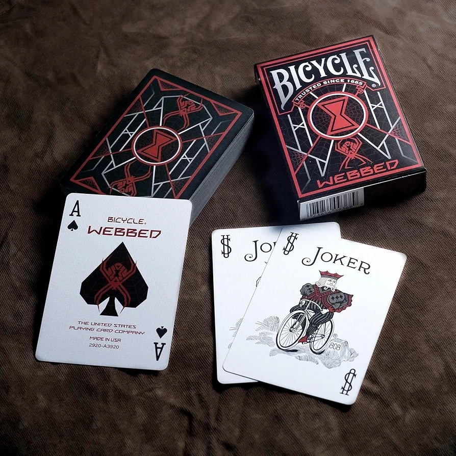 【千葉撲克】現貨 Bicycle 蜘蛛網 撲克牌 花切魔術收藏 花切專用牌 禮物 紙牌 uspcc 渡邊燙金 蜘蛛人-細節圖2