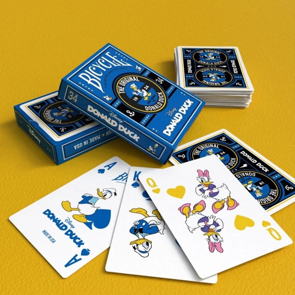 【千葉撲克】現貨 Bicycle Disney Donald Duck 唐老鴨 撲克牌 迪士尼 練習牌 收藏牌花切單車牌-細節圖2