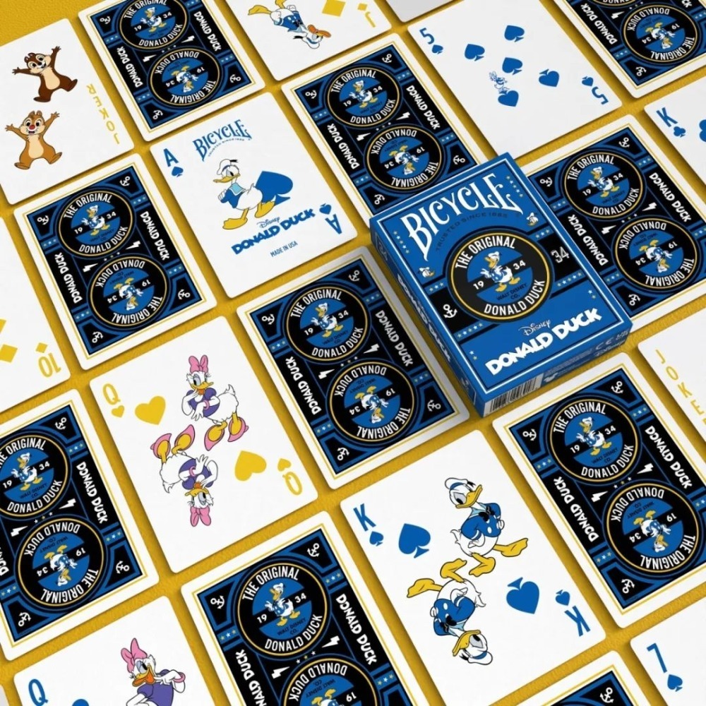 【千葉撲克】現貨 Bicycle Disney Donald Duck 唐老鴨 撲克牌 迪士尼 練習牌 收藏牌花切單車牌-細節圖3