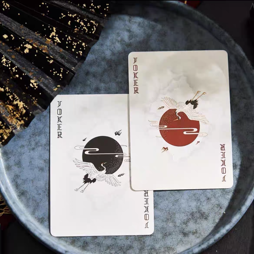 【千葉撲克】現貨 松鶴 撲克牌 中國元素燙金收藏 花切潮流 國風 花切撲克牌 收藏牌 燙金撲克牌 魔術道具-細節圖4