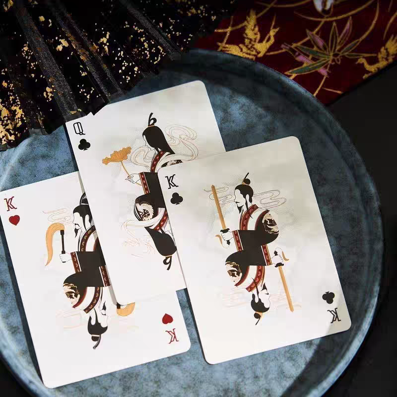 【千葉撲克】現貨 松鶴 撲克牌 中國元素燙金收藏 花切潮流 國風 花切撲克牌 收藏牌 燙金撲克牌 魔術道具-細節圖5