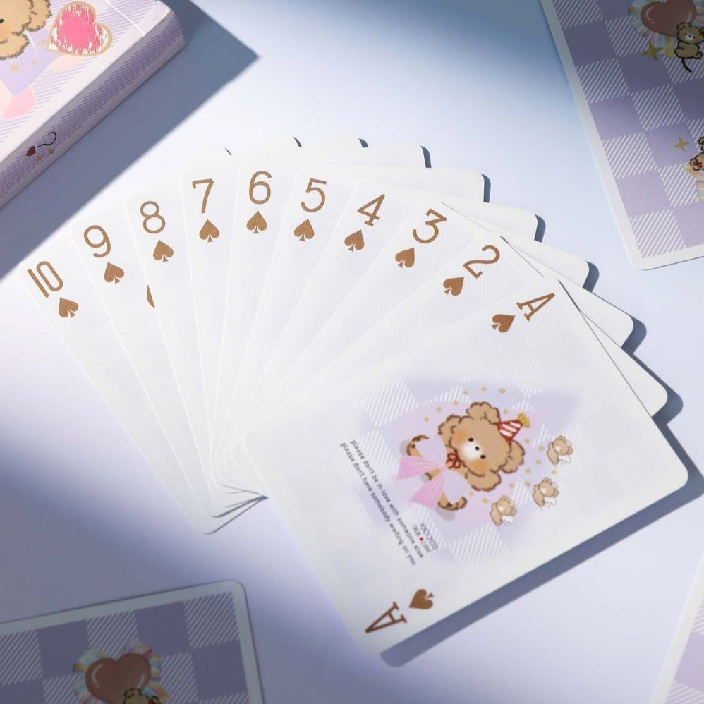 【千葉撲克】現貨 瑜慈 七夕心動小熊 撲克牌 全球限量1314副 心動信號撲克牌 訊號 魔術道具 收藏 紙牌 uspcc-細節圖3