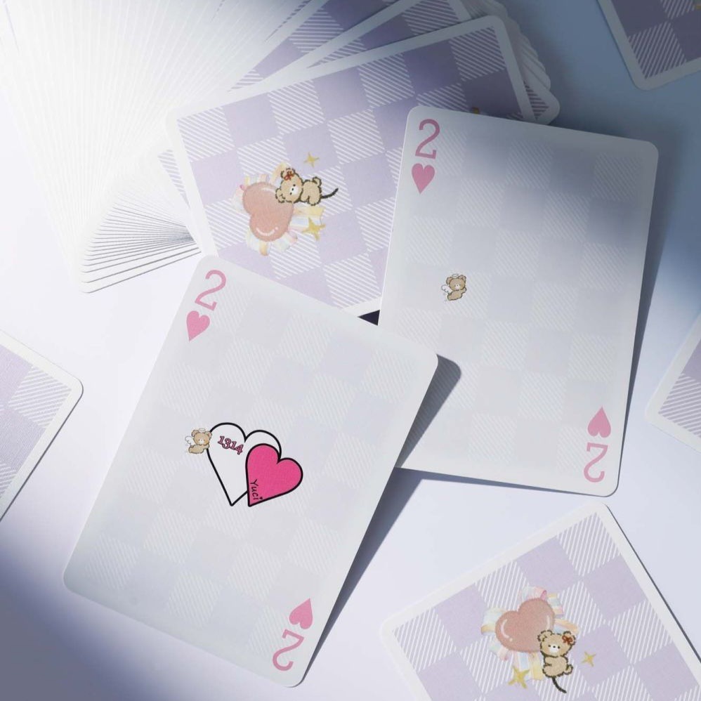 【千葉撲克】現貨 瑜慈 七夕心動小熊 撲克牌 全球限量1314副 心動信號撲克牌 訊號 魔術道具 收藏 紙牌 uspcc-細節圖6