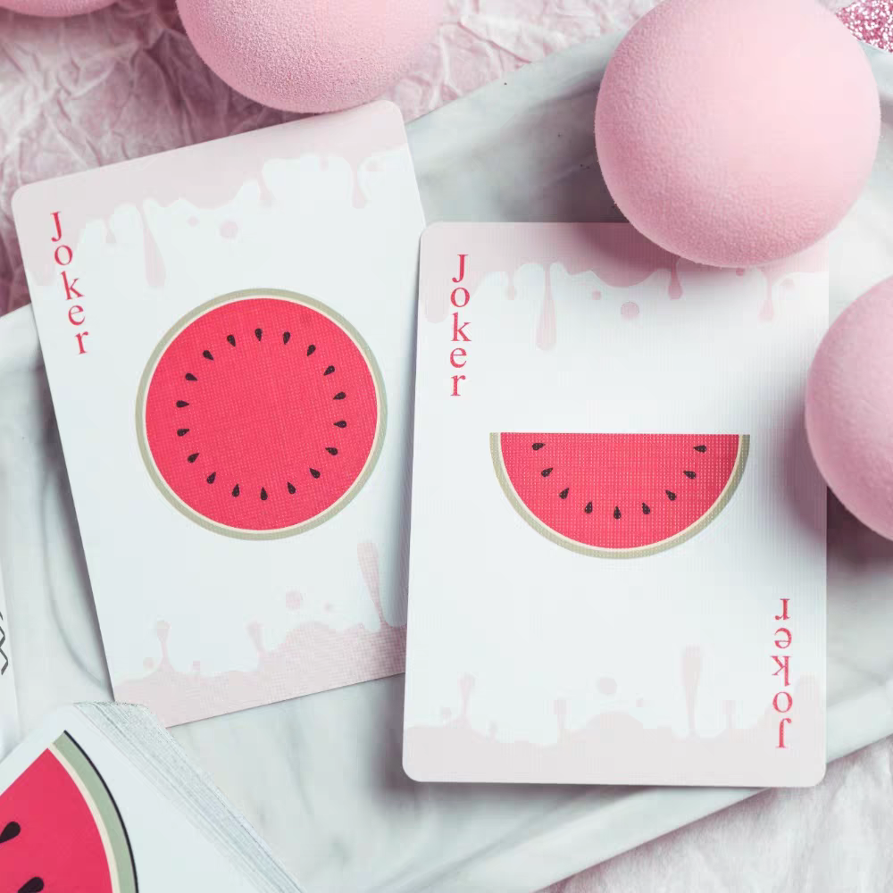 【千葉撲克】現貨 火龍果 西瓜 Fresh fruit 限量999 收藏牌 魔術 花切專用牌 單車牌 禮物 紙牌-細節圖5