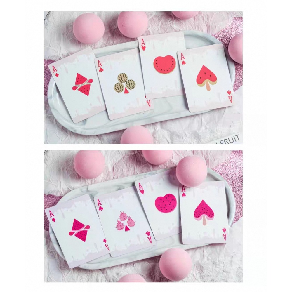 【千葉撲克】現貨 火龍果 西瓜 Fresh fruit 限量999 收藏牌 魔術 花切專用牌 單車牌 禮物 紙牌-細節圖7