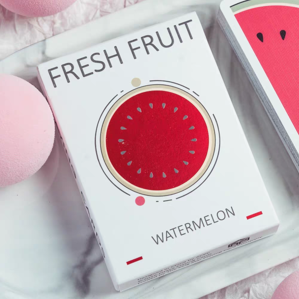 【千葉撲克】現貨 火龍果 西瓜 Fresh fruit 限量999 收藏牌 魔術 花切專用牌 單車牌 禮物 紙牌-規格圖8