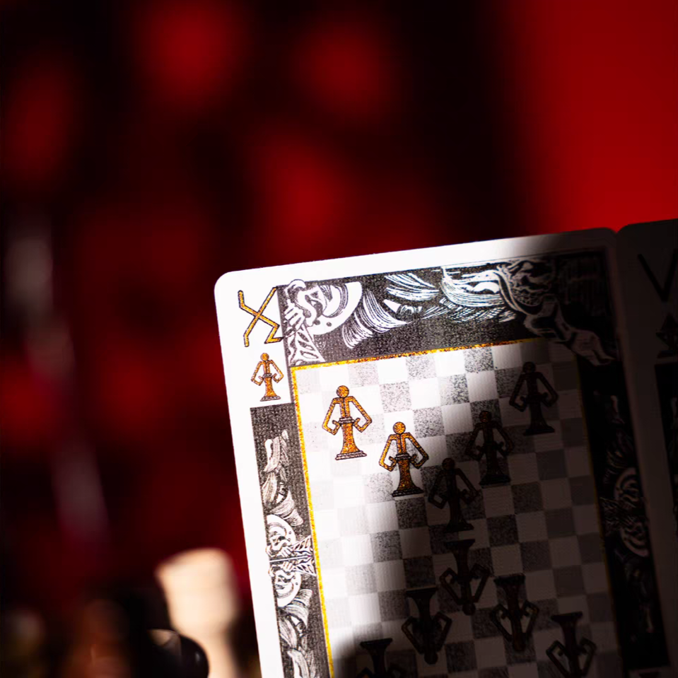 【千葉撲克】現貨 博弈 鎏金 撲克牌 限量1100副 燙金工藝 魔術 收藏牌 花切專用牌 禮物 紙牌 渡邊燙金-細節圖8