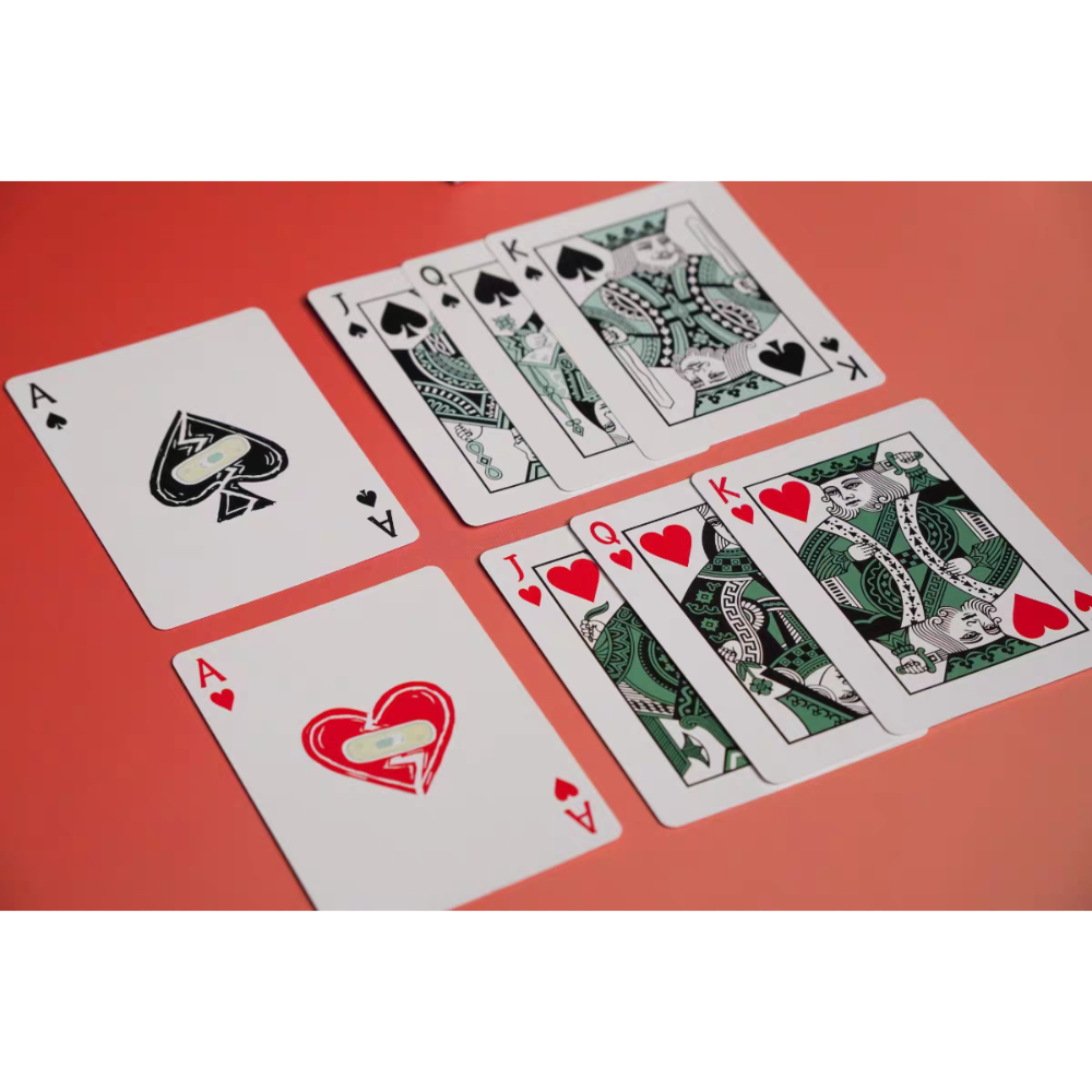 【千葉撲克】現貨 創可貼v4 撲克牌 馬格南專屬牌 撲克牌 第四代 收官之作 花切撲克牌 練習牌 收藏牌 魔術道具-細節圖5