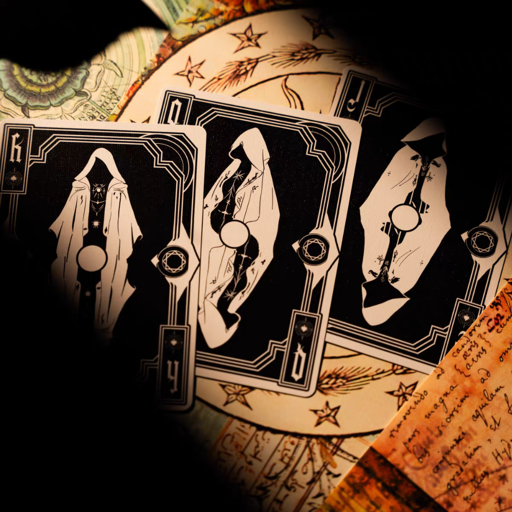 【千葉撲克】現貨 異質魔陣 XENOTHRY 燙金 螢光防偽油墨撲克牌 收藏牌 魔術 花切專用牌 單車牌 紙牌-細節圖5