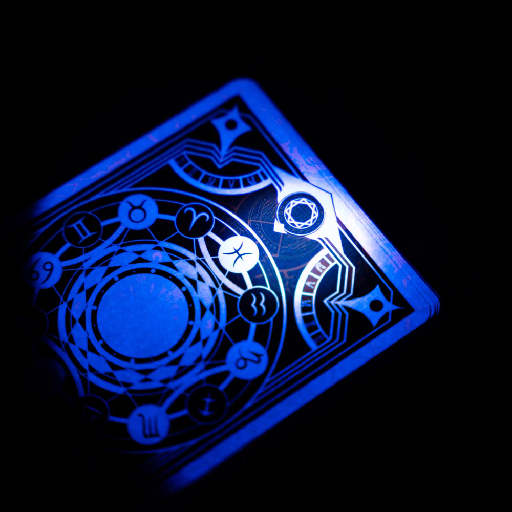 【千葉撲克】現貨 異質魔陣 XENOTHRY 燙金 螢光防偽油墨撲克牌 收藏牌 魔術 花切專用牌 單車牌 紙牌-細節圖6