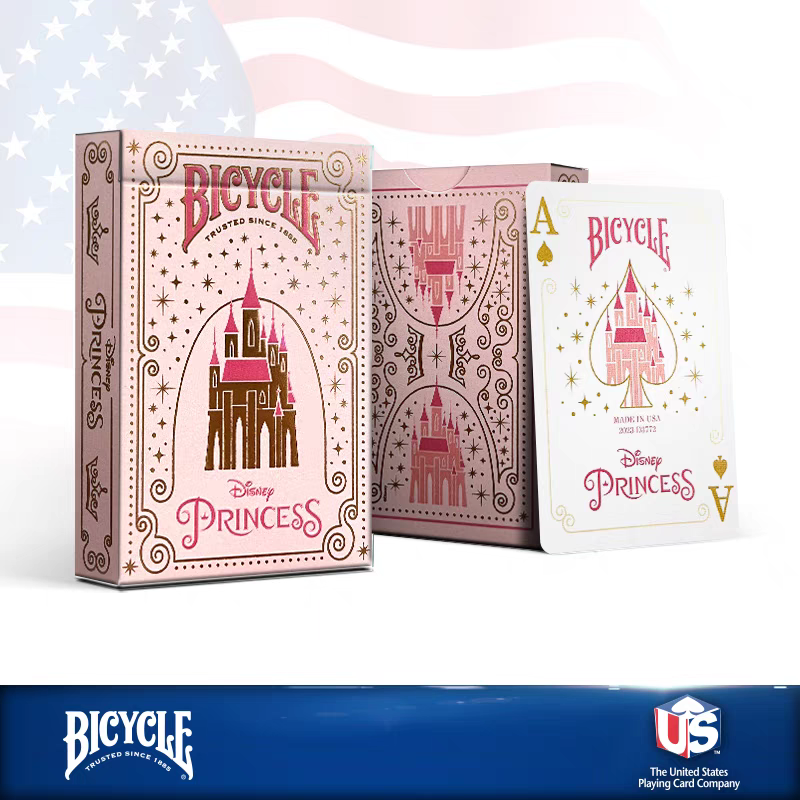 【千葉撲克】現貨 Bicycle Disney Princess 迪士尼 公主系列 城堡 花切 撲克牌 魔術 收藏 燙金-規格圖11