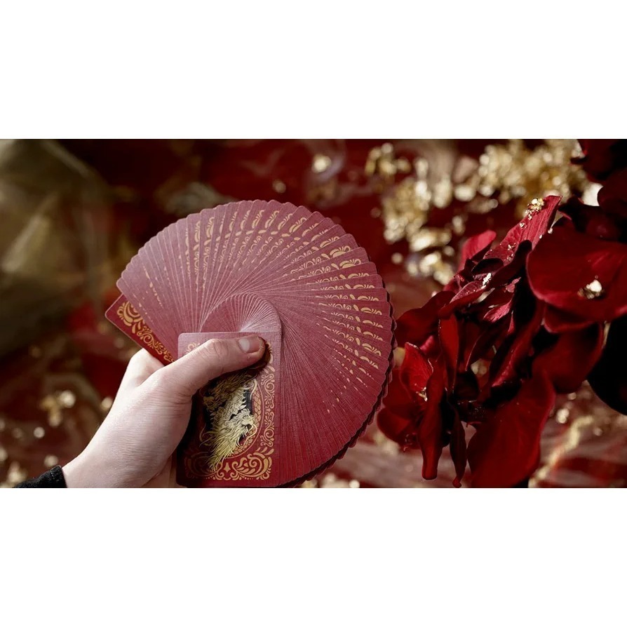 【千葉撲克】現貨 Bicycle 東方龍 撲克牌 紅 red dragon 新年收藏牌 魔術 單車 紙牌 uspcc-細節圖3