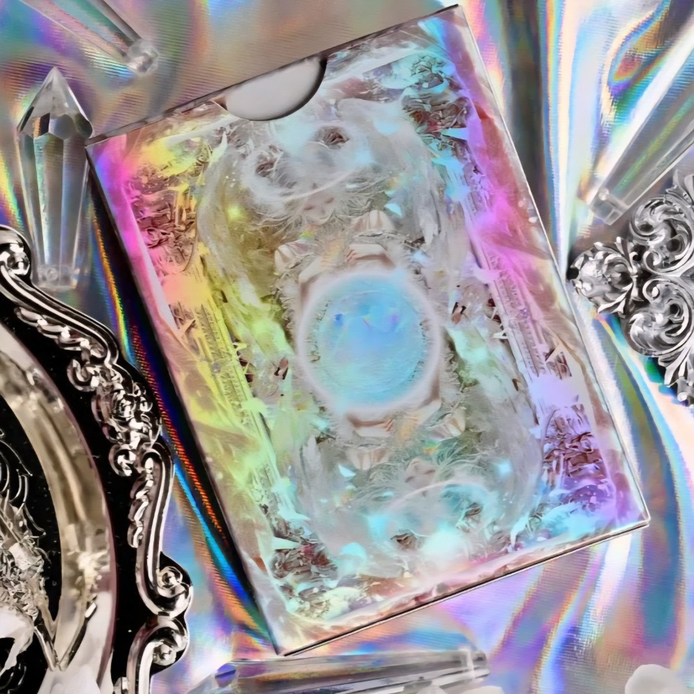 【千葉撲克】現貨 晶櫻機械 天使櫻 鐳射金屬工藝 撲克牌 限量1000 二次元 花切撲克牌 練習牌 收藏牌 魔術道具-細節圖2