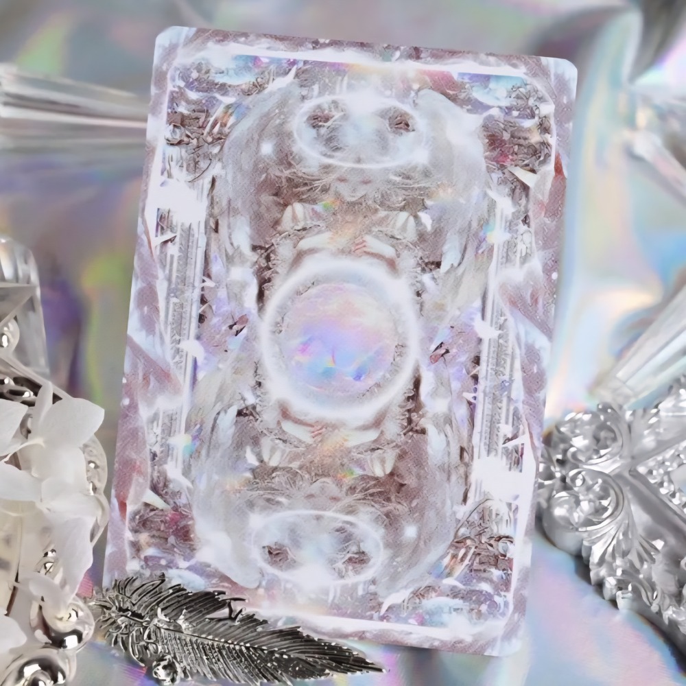 【千葉撲克】現貨 晶櫻機械 天使櫻 鐳射金屬工藝 撲克牌 限量1000 二次元 花切撲克牌 練習牌 收藏牌 魔術道具-細節圖3