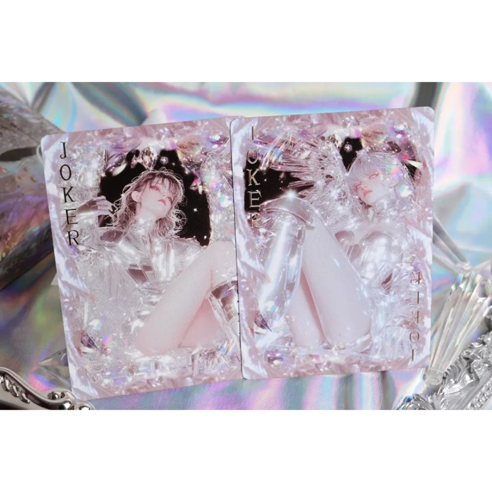 【千葉撲克】現貨 晶櫻機械 天使櫻 鐳射金屬工藝 撲克牌 限量1000 二次元 花切撲克牌 練習牌 收藏牌 魔術道具-細節圖7