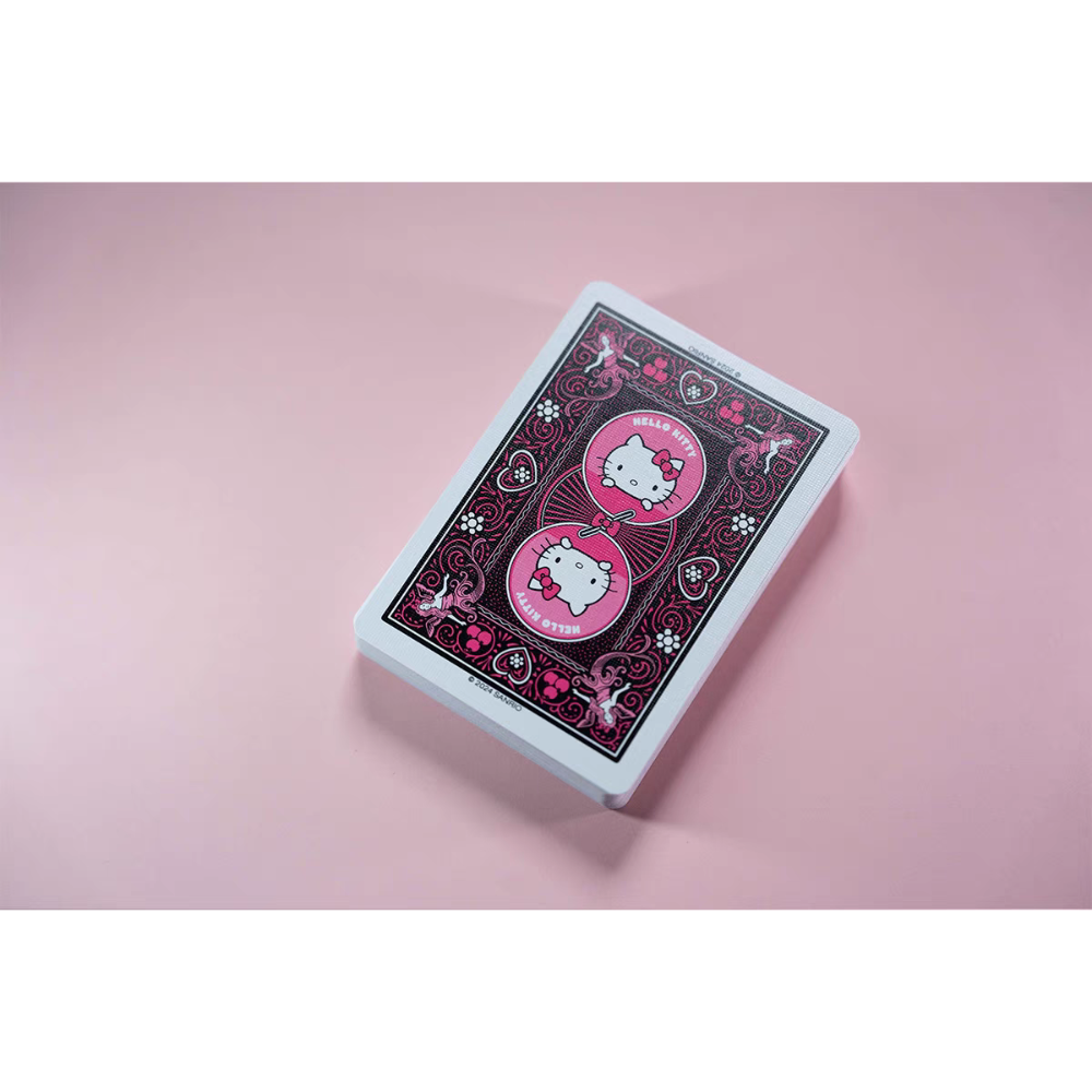 【千葉撲克】現貨 Bicycle x Hello kitty 正版聯名 撲克牌 凱蒂貓 花切練習 三麗鷗 卡通-細節圖4