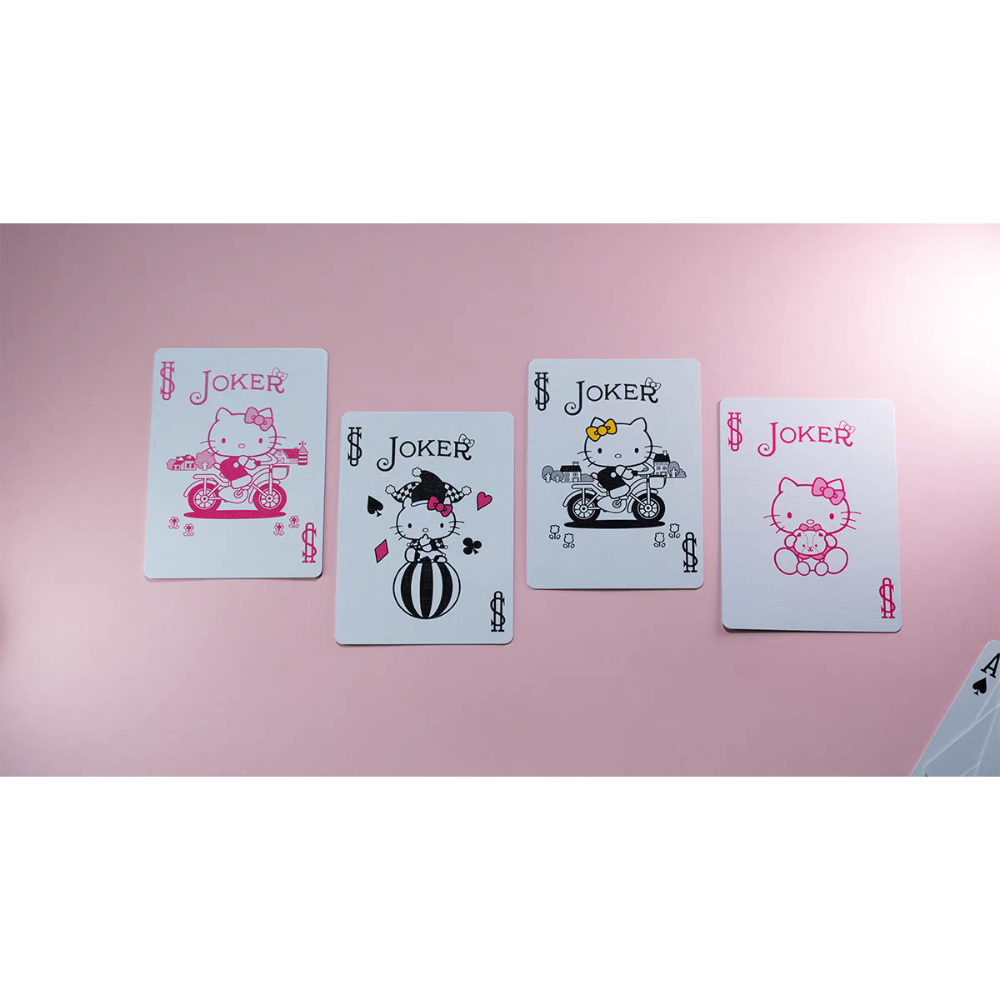 【千葉撲克】現貨 Bicycle x Hello kitty 正版聯名 撲克牌 凱蒂貓 花切練習 三麗鷗 卡通-細節圖5