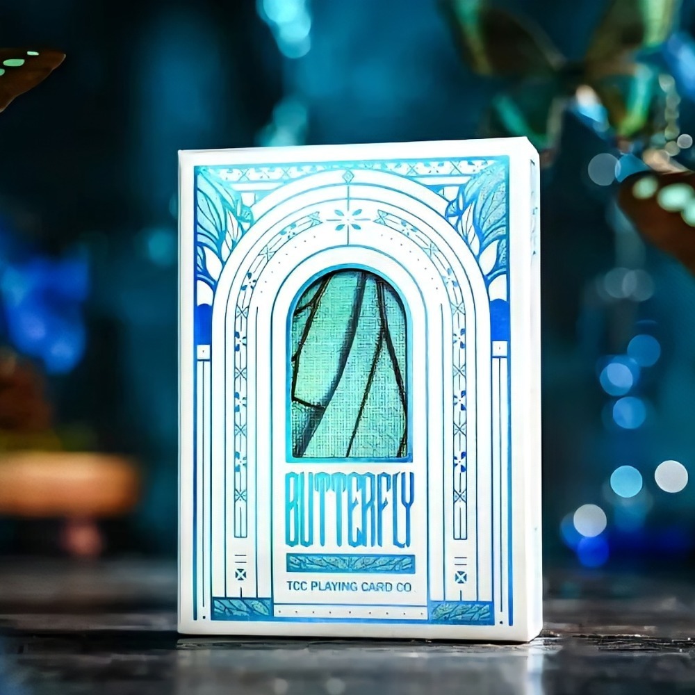【千葉撲克】現貨 蝴蝶 Butterfly 冷燙限量 撲克牌 鏤空立體牌盒 Tcc 魔術收藏牌 花切專用牌禮物 渡邊燙金-細節圖2
