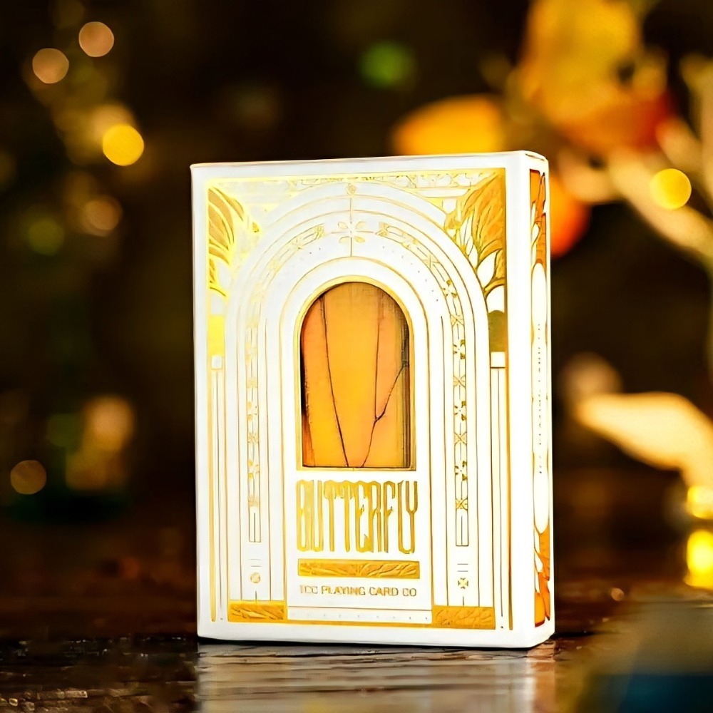 【千葉撲克】現貨 蝴蝶 Butterfly 冷燙限量 撲克牌 鏤空立體牌盒 Tcc 魔術收藏牌 花切專用牌禮物 渡邊燙金-細節圖6