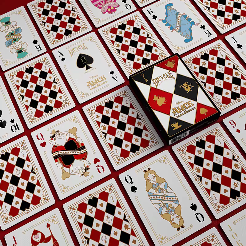 【千葉撲克】現貨 Bicycle 愛麗絲夢遊仙境 撲克牌 Alice in Wonderland uspcc 迪士尼-細節圖3