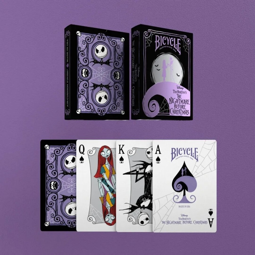 【千葉撲克】現貨 Bicycle 聖誕夜驚魂 撲克牌 迪士尼 聖誕驚魂夜 單車牌 uspcc 花切收藏牌 練習 魔術-細節圖3