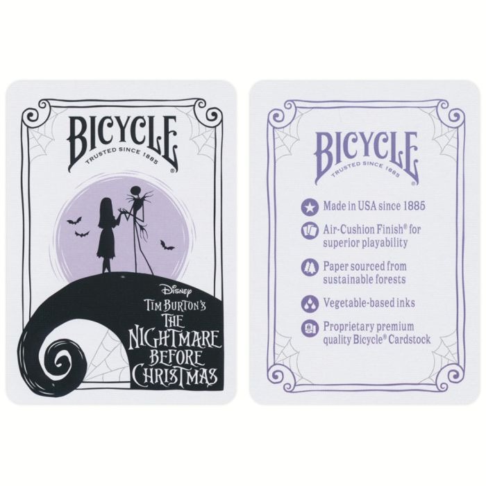 【千葉撲克】現貨 Bicycle 聖誕夜驚魂 撲克牌 迪士尼 聖誕驚魂夜 單車牌 uspcc 花切收藏牌 練習 魔術-細節圖10