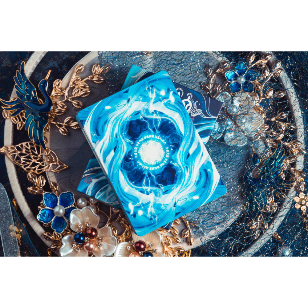 【千葉撲克】現貨 白蛇 撲克牌 限量收藏牌 蛇年 新年 古風 uspcc 花切練習 中國風 紙牌 花切專用牌 新年-細節圖2