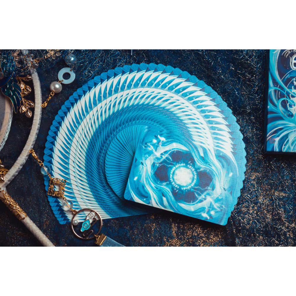 【千葉撲克】現貨 白蛇 撲克牌 限量收藏牌 蛇年 新年 古風 uspcc 花切練習 中國風 紙牌 花切專用牌 新年-細節圖3