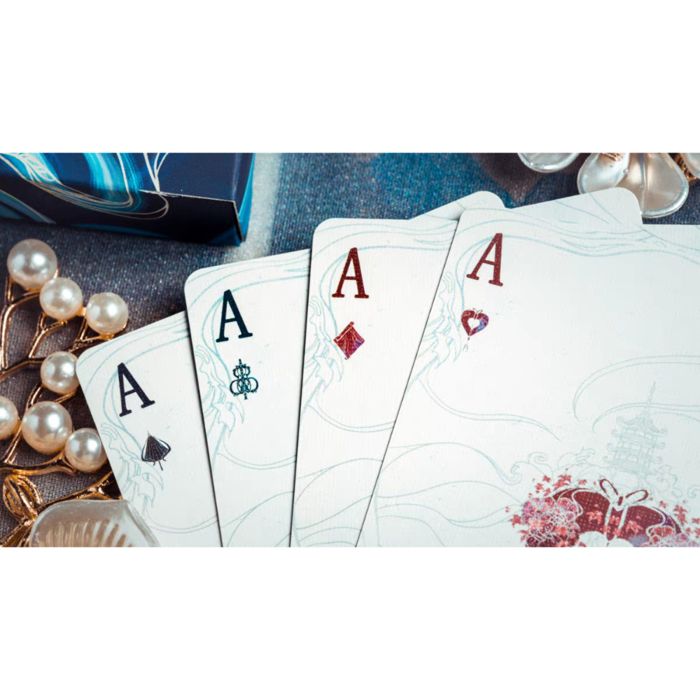 【千葉撲克】現貨 白蛇 撲克牌 限量收藏牌 蛇年 新年 古風 uspcc 花切練習 中國風 紙牌 花切專用牌 新年-細節圖4