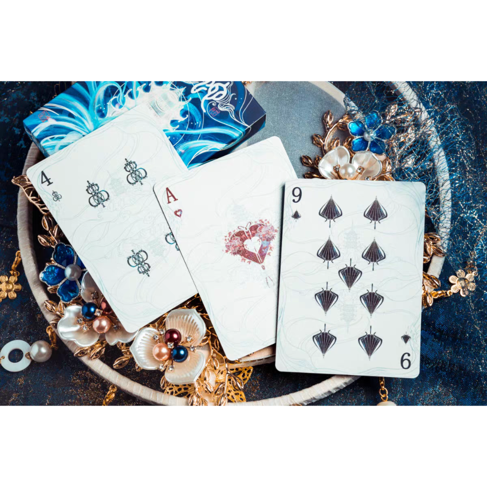 【千葉撲克】現貨 白蛇 撲克牌 限量收藏牌 蛇年 新年 古風 uspcc 花切練習 中國風 紙牌 花切專用牌 新年-細節圖5