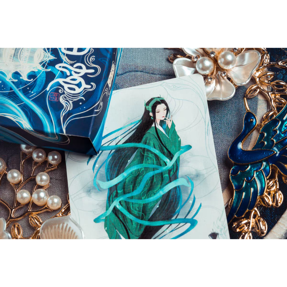 【千葉撲克】現貨 白蛇 撲克牌 限量收藏牌 蛇年 新年 古風 uspcc 花切練習 中國風 紙牌 花切專用牌 新年-細節圖8