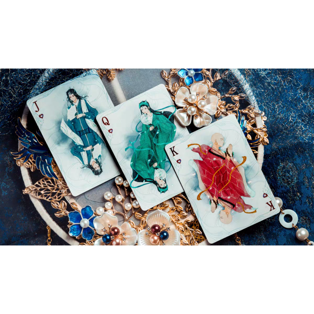 【千葉撲克】現貨 白蛇 撲克牌 限量收藏牌 蛇年 新年 古風 uspcc 花切練習 中國風 紙牌 花切專用牌 新年-細節圖9