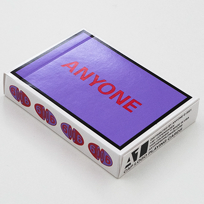【千葉撲克】現貨 Anyone 粉紫 cap logo Anyone撲克牌 A1撲克牌 花切撲克牌 花切牌 收藏牌-細節圖2
