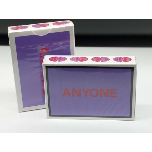 【千葉撲克】現貨 Anyone 粉紫 cap logo Anyone撲克牌 A1撲克牌 花切撲克牌 花切牌 收藏牌-細節圖4