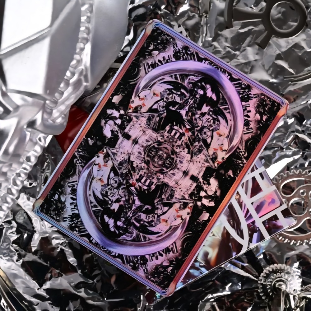 【千葉撲克】現貨 晶櫻機械 機械姬 鐳射金屬工藝撲克牌 限量1000 二次元 花切撲克牌 練習牌 收藏牌 魔術道具-細節圖3