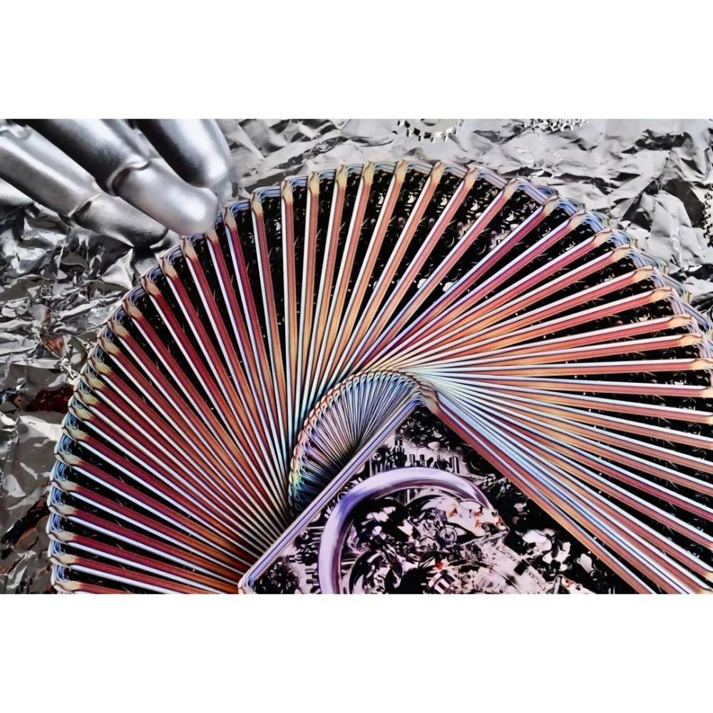 【千葉撲克】現貨 晶櫻機械 機械姬 鐳射金屬工藝撲克牌 限量1000 二次元 花切撲克牌 練習牌 收藏牌 魔術道具-細節圖7