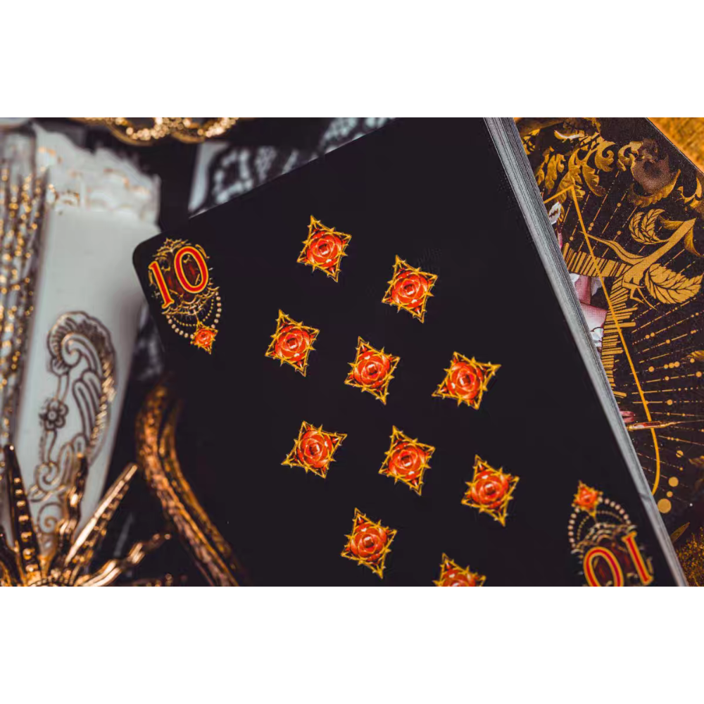 【千葉撲克】現貨 靜謐V3：雙生 絕美哥德爾風 撲克牌 Kingstar 收藏魔術 花切專用牌 禮物 紙牌 渡邊燙金-細節圖6