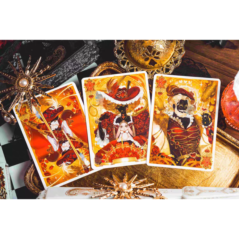 【千葉撲克】現貨 靜謐V3：雙生 絕美哥德爾風 撲克牌 Kingstar 收藏魔術 花切專用牌 禮物 紙牌 渡邊燙金-細節圖8