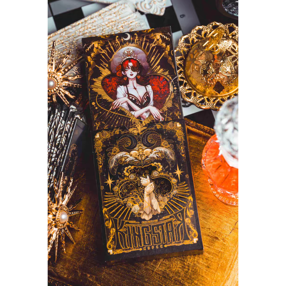 【千葉撲克】現貨 靜謐V3：雙生 絕美哥德爾風 撲克牌 Kingstar 收藏魔術 花切專用牌 禮物 紙牌 渡邊燙金-規格圖9